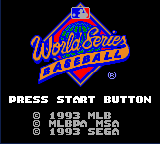 World Series Baseball (USA, Europe) (v1.1) Title Screen